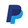 Logo of paypal