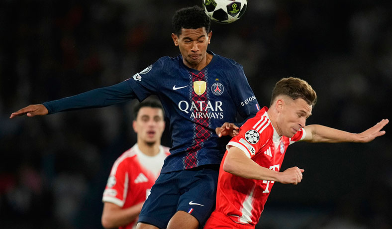 Mayulu del PSG ante Kimmich del Bayern Munich