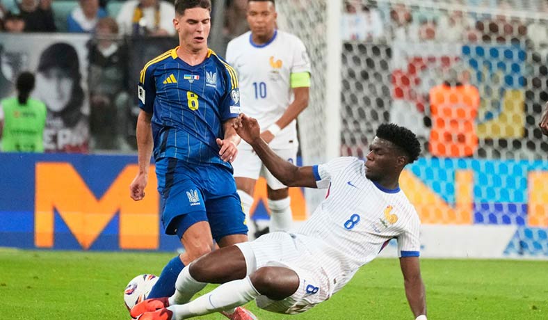 Tchouameni de Francia ante Georgiy Sudakov de Ucrania