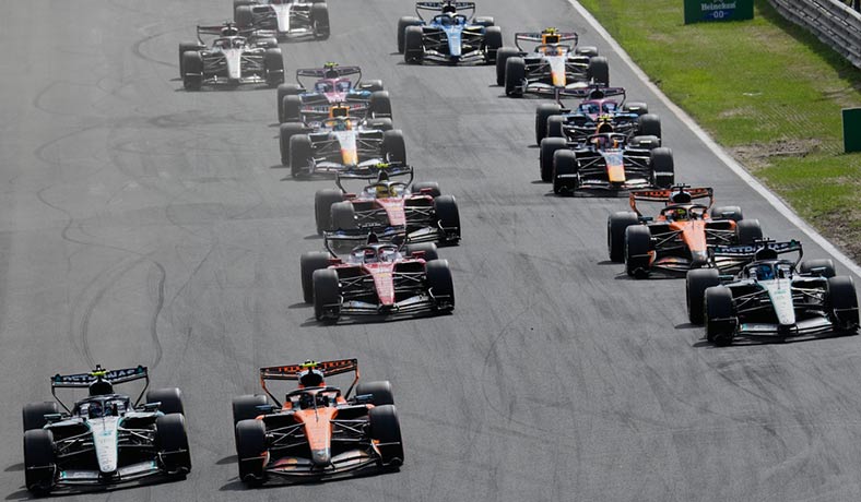 Antonelli y Norris liderando en el Gran Premio de Paises Bajos