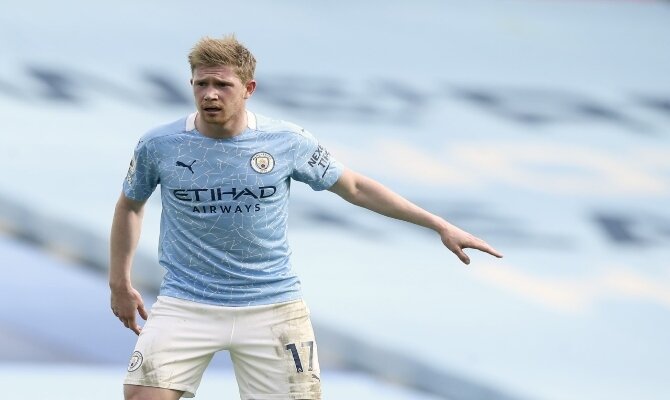 De Bruyne quiere seguir dominando la ciudad en este clásico entre Manchester City vs Manchester United